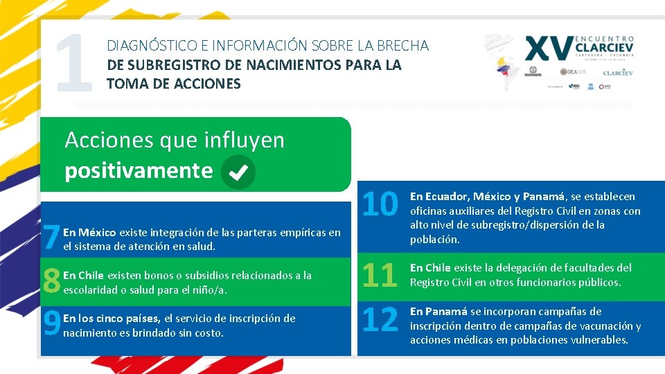 1 DIAGNÓSTICO E INFORMACIÓN SOBRE LA BRECHA DE SUBREGISTRO DE NACIMIENTOS PARA LA TOMA