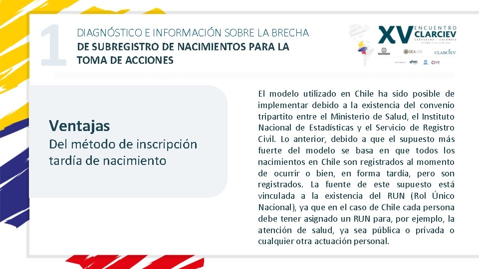 1 DIAGNÓSTICO E INFORMACIÓN SOBRE LA BRECHA DE SUBREGISTRO DE NACIMIENTOS PARA LA TOMA