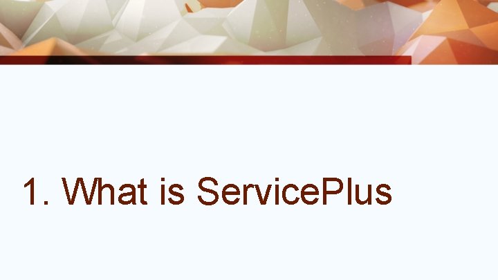 1. What is Service. Plus 