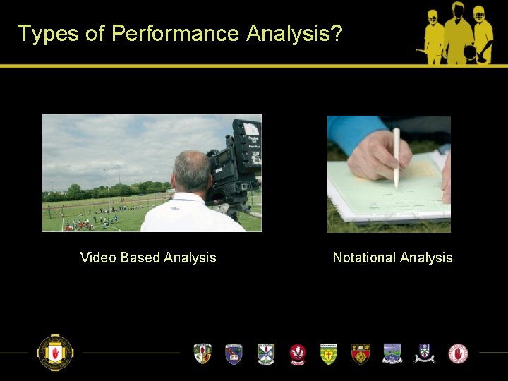 Types of Performance Analysis? Video Based Analysis Notational Analysis 
