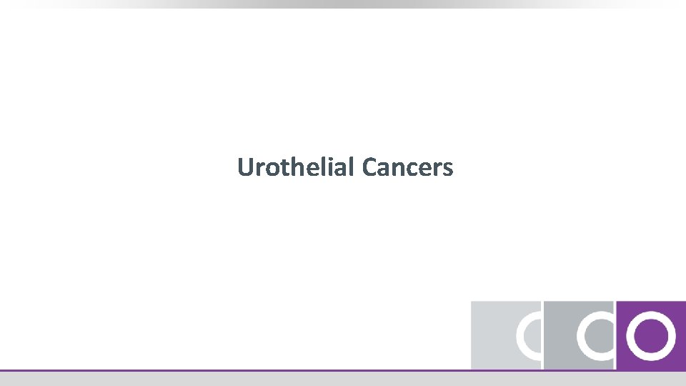 Urothelial Cancers 