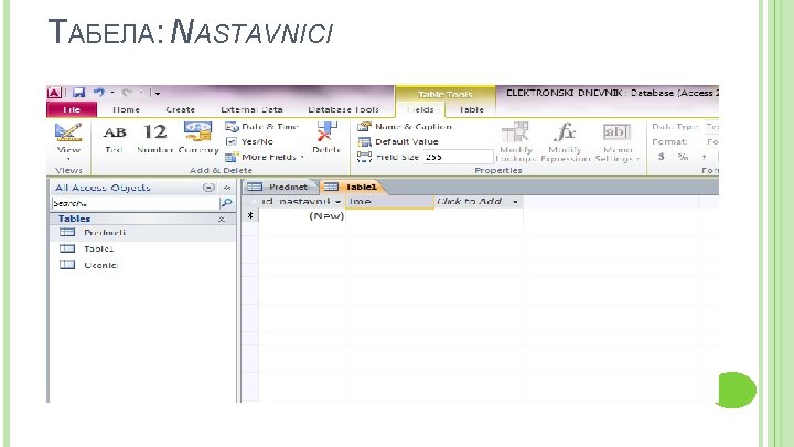 ТАБЕЛА: NASTAVNICI 