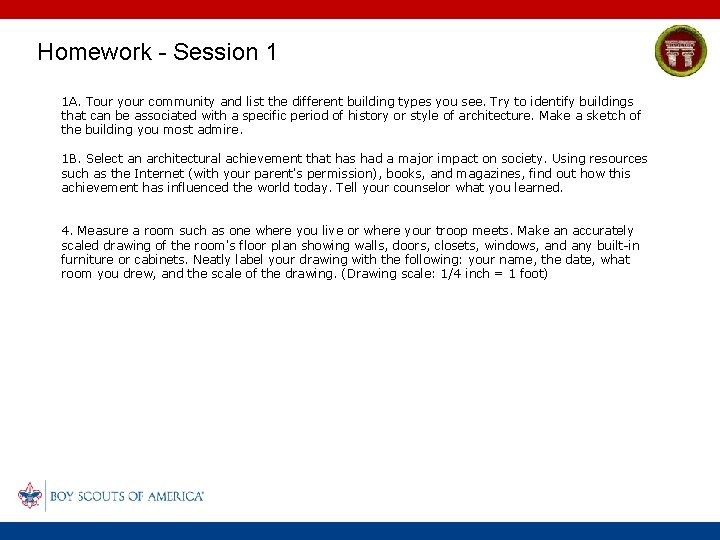 Homework - Session 1 1 A. Tour your community and list the different building