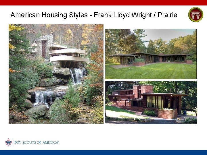 American Housing Styles - Frank Lloyd Wright / Prairie 