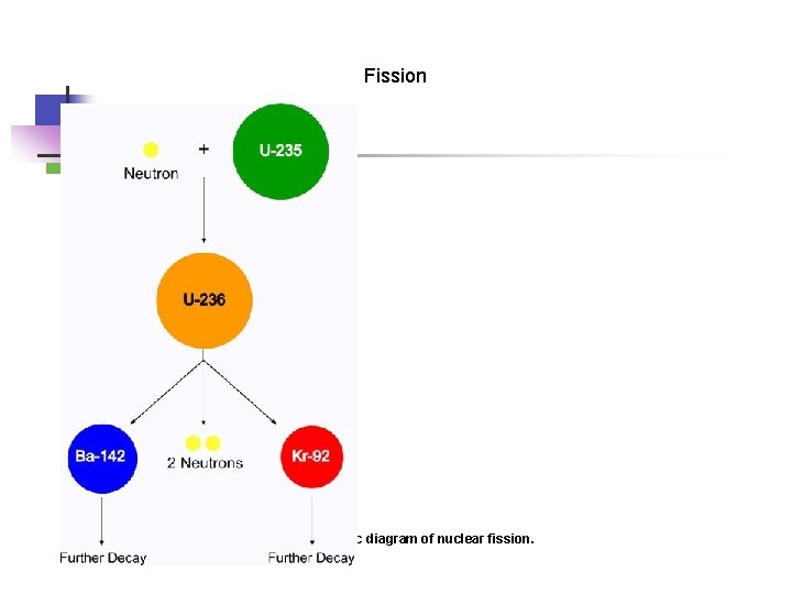 Fission Figure 6: A basic diagram of nuclear fission. 