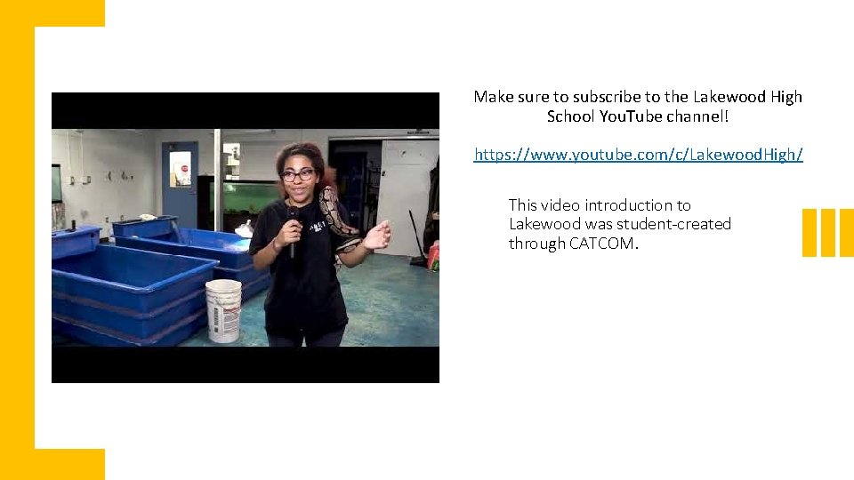 Make sure to subscribe to the Lakewood High School You. Tube channel! https: //www.
