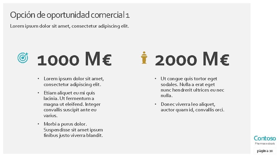 Opción de oportunidad comercial 1 Lorem ipsum dolor sit amet, consectetur adipiscing elit. 1000