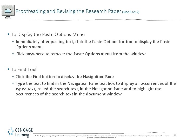 Proofreading and Revising the Research Paper (Slide 5 of 12) • To Display the Proofreading and Revising the Research Paper (Slide 5 of 12) • To Display the