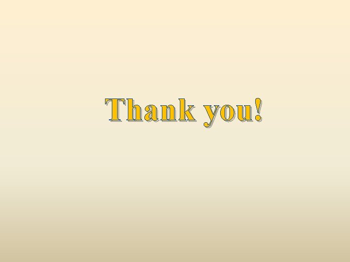 Thank you! Thank you!