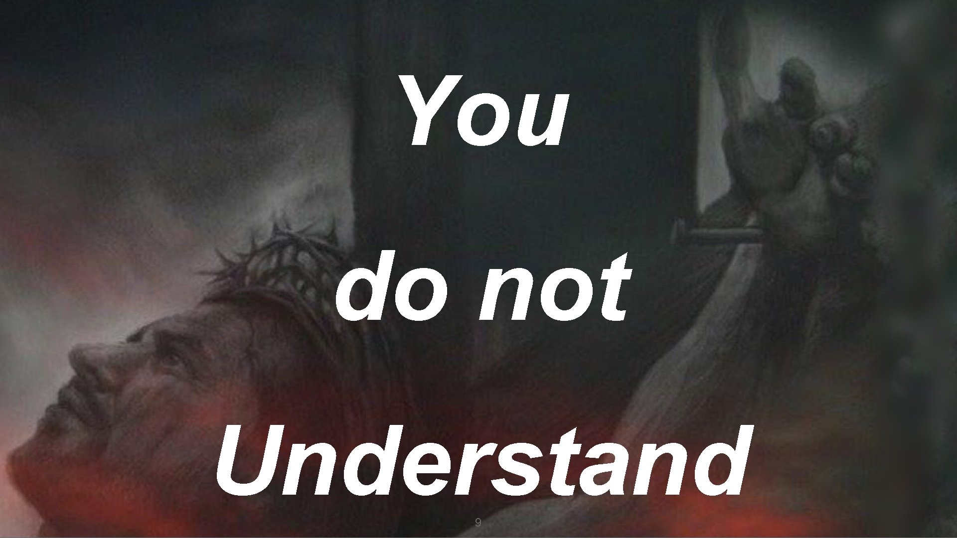 You do not Understand 9 