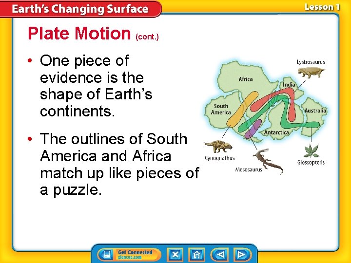 Plate Motion (cont. ) • One piece of evidence is the shape of Earth’s
