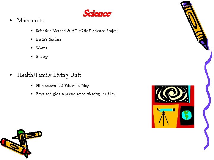  • Main units • • Science Scientific Method & AT HOME Science Project