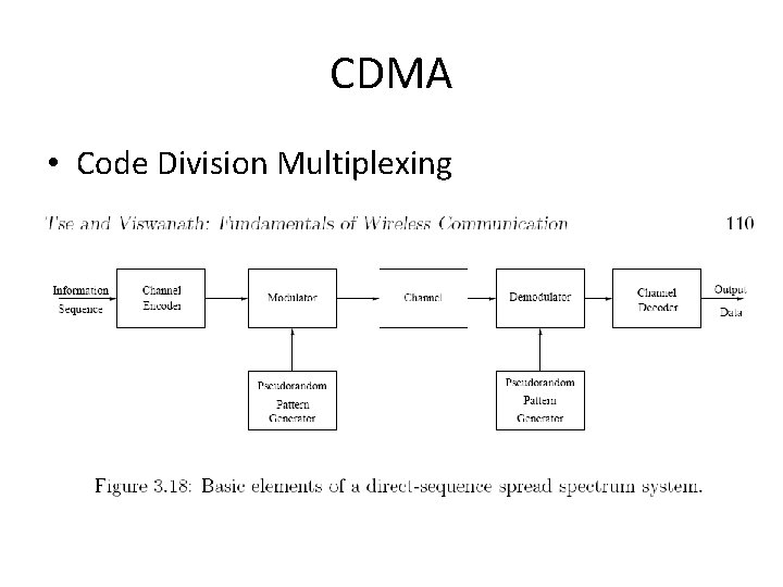 CDMA • Code Division Multiplexing 