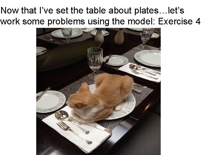 Now that I’ve set the table about plates…let’s work some problems using the model:
