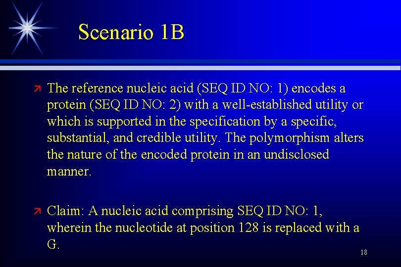 Scenario 1 B ä The reference nucleic acid (SEQ ID NO: 1) encodes a