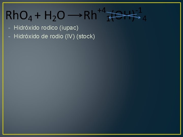 - Hidróxido rodico (iupac) - Hidróxido de rodio (IV) (stock) 