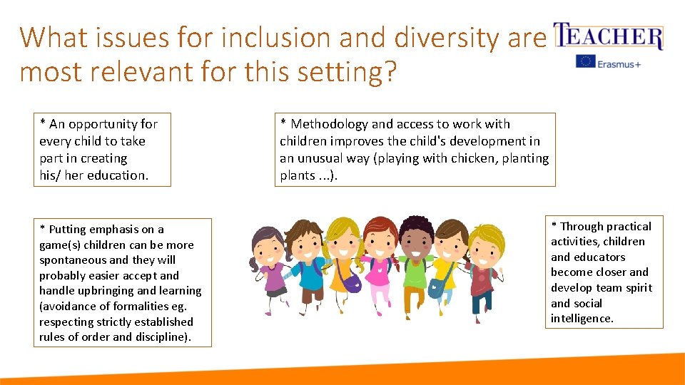What issues for inclusion and diversity are most relevant for this setting? * An