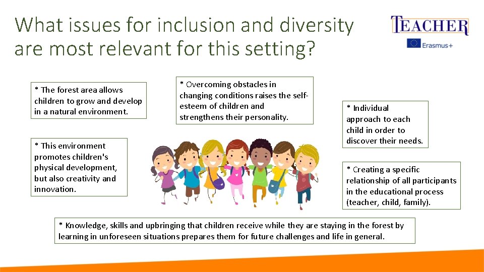 What issues for inclusion and diversity are most relevant for this setting? * The