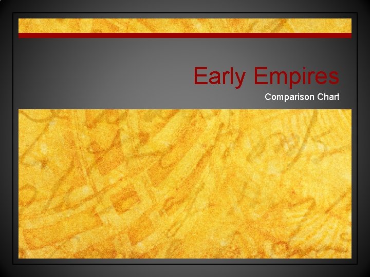 Early Empires Comparison Chart 