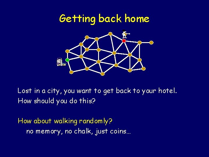 Getting back home - Lost in a city, you want to get back to