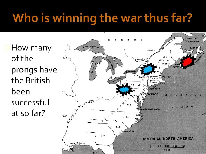 Who is winning the war thus far? How many of the prongs have the