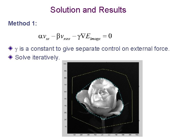 Solution and Results Method 1: is a constant to give separate control on external