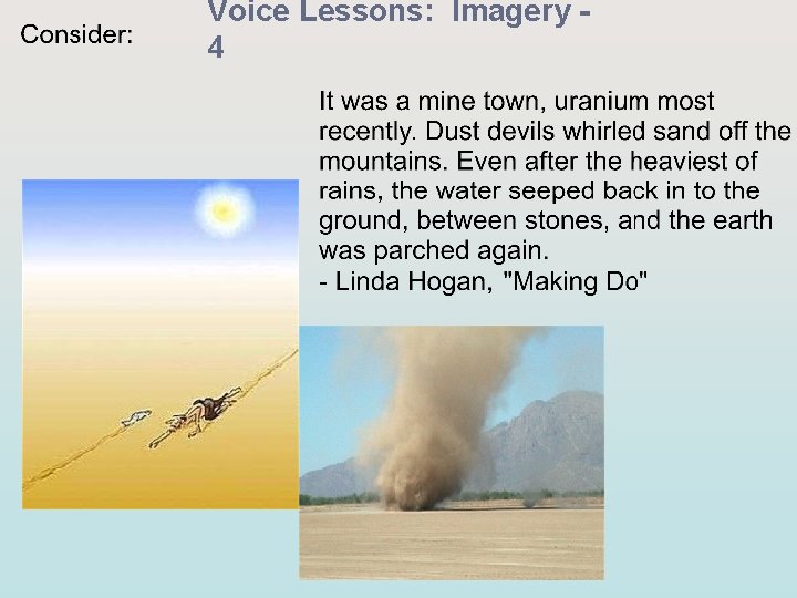 Voice Lessons: Imagery 4 