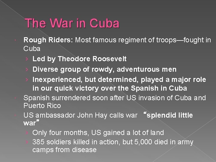 The War in Cuba Rough Riders: Most famous regiment of troops—fought in Cuba ›