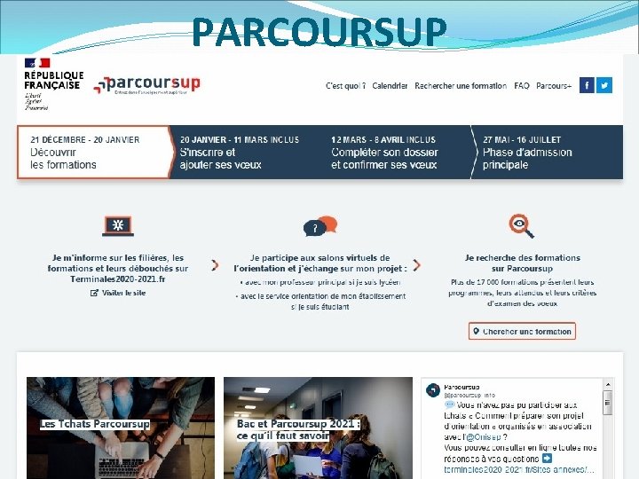 PARCOURSUP �www. parcoursup. fr CIO de Martigues - Janvier 2021 