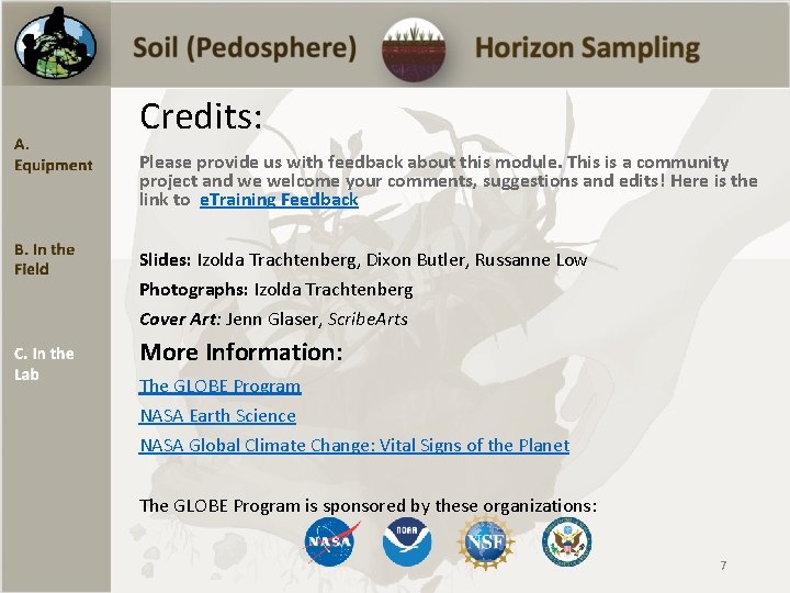 Credits: Please provide us with feedback about this module. This is a community project