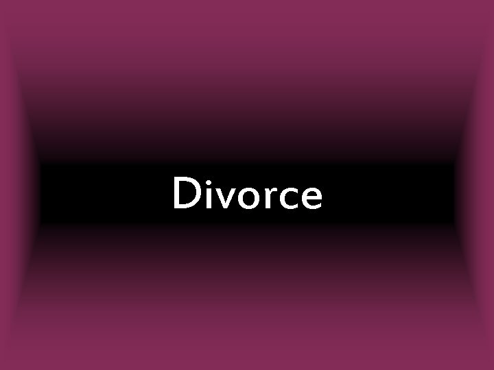 Divorce 