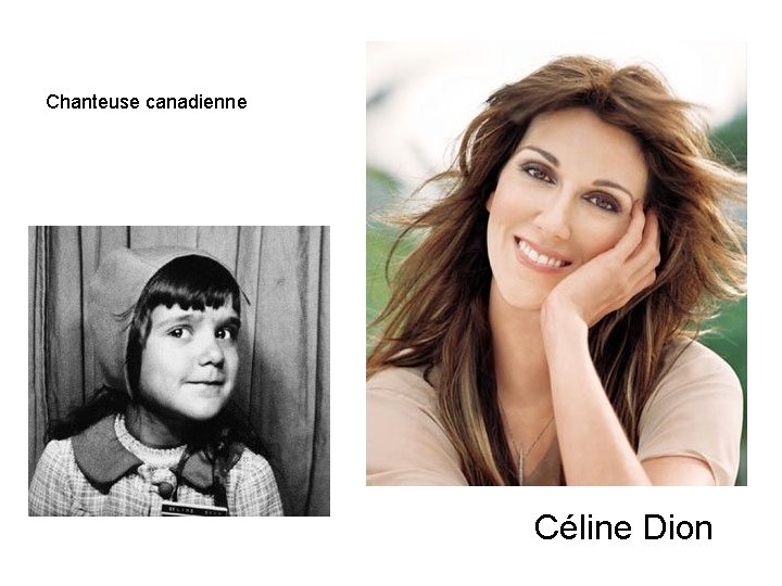 Chanteuse canadienne Céline Dion 