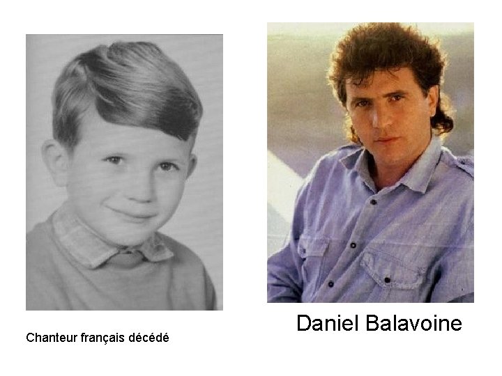 Chanteur français décédé Daniel Balavoine 