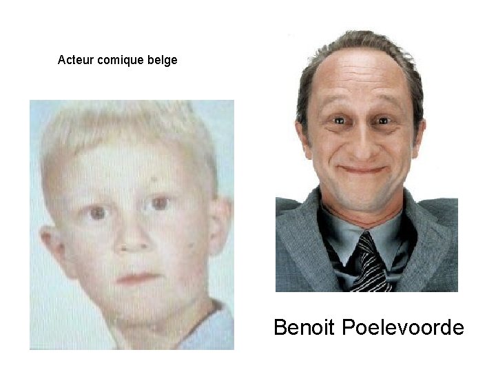 Acteur comique belge Benoit Poelevoorde 