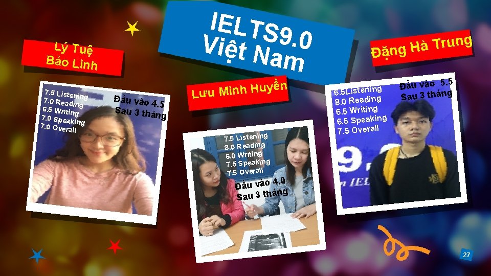 IELTS 9 Việt N. 0 am Lý Tuệ Bảo Linh 7. 5 Liste ning