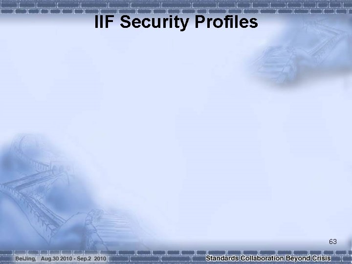 IIF Security Profiles 63 