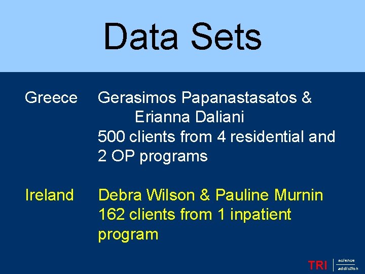 Introduction Data Sets Greece Gerasimos Papanastasatos & Erianna Daliani 500 clients from 4 residential