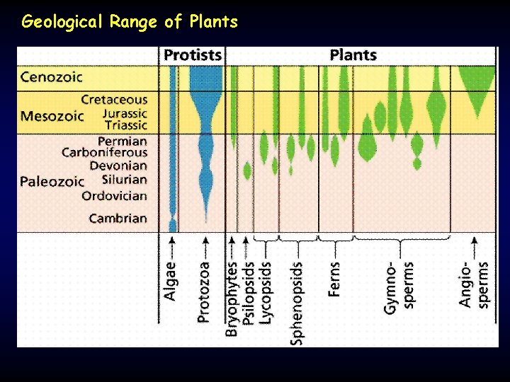 Geological Range of Plants 