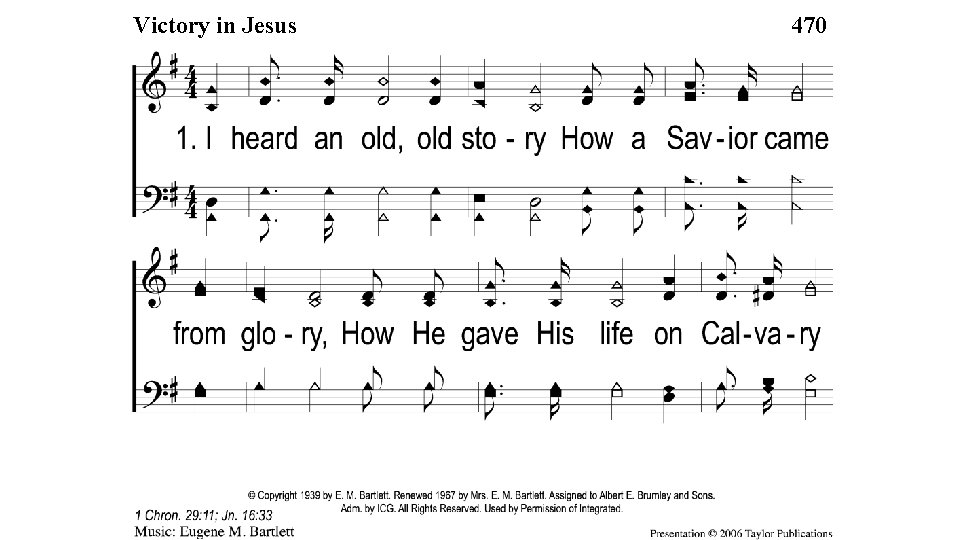 Victory 1 -1 in Victory Jesus in Jesus 470 