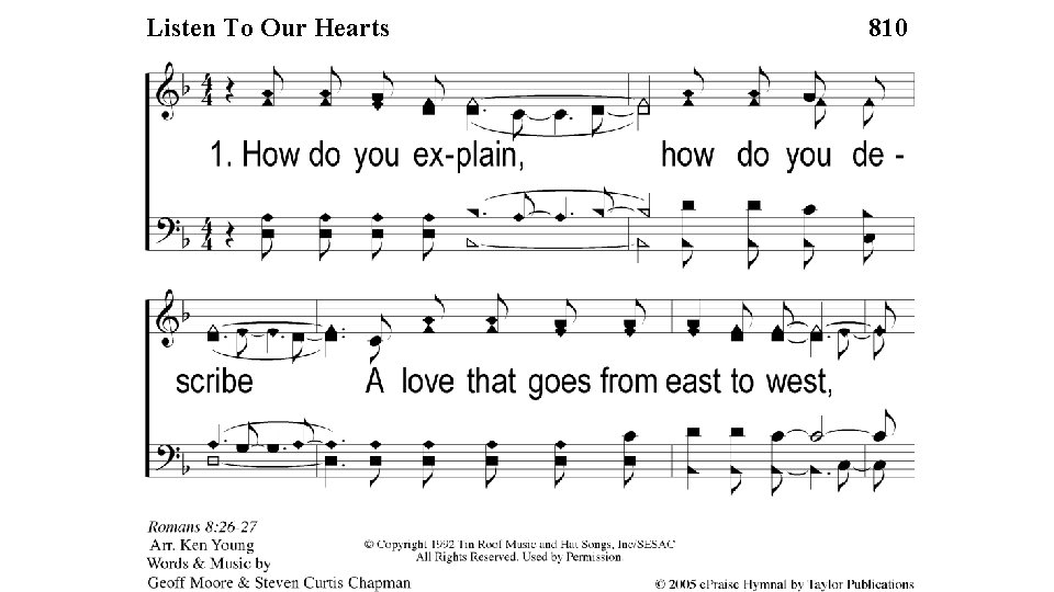 our Hearts Listen 1 -1 To. Listen Ourto. Hearts 810 