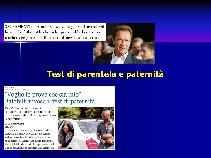 Test di parentela e paternità 