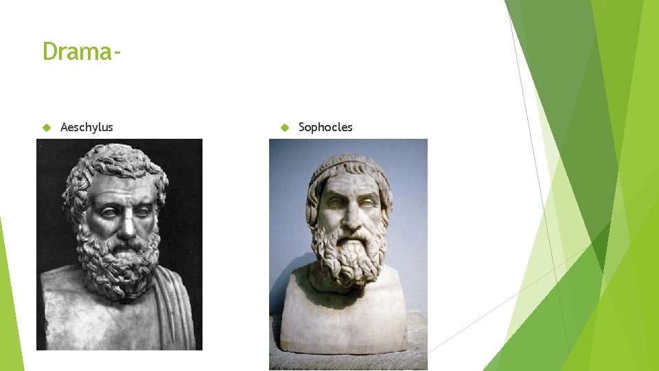 Drama Aeschylus Sophocles 