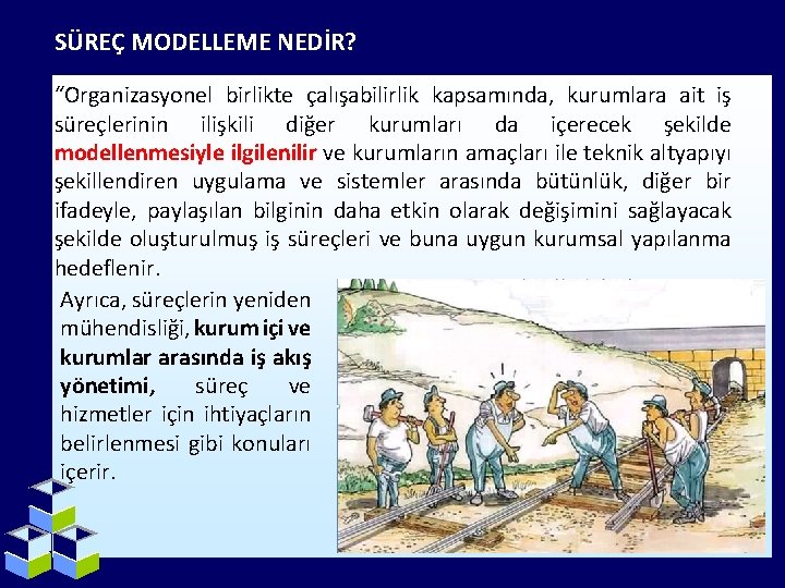 SÜREÇ MODELLEME NEDİR? “Organizasyonel birlikte çalışabilirlik kapsamında, kurumlara ait iş süreçlerinin ilişkili diğer kurumları