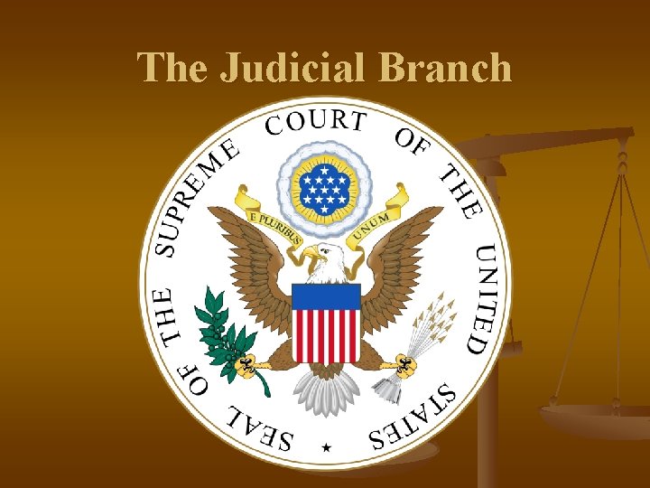 The Judicial Branch 