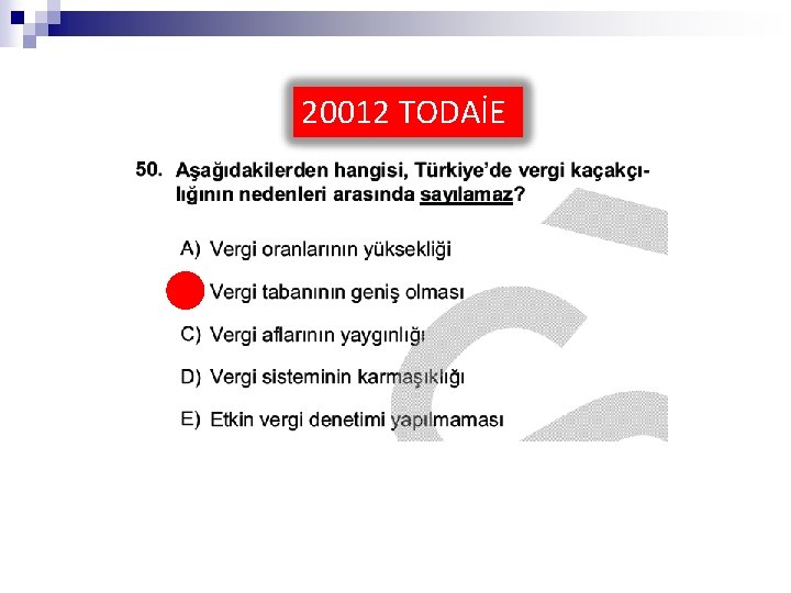 20012 TODAİE 