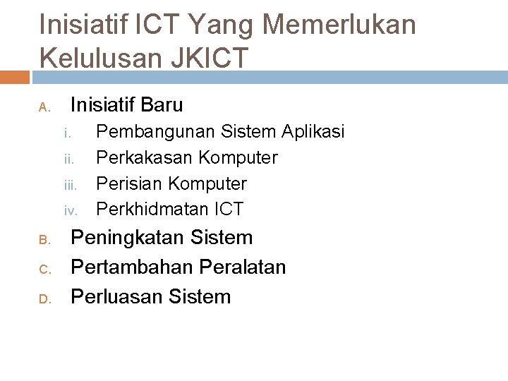 Inisiatif Ict Yang Memerlukan Kelulusan Teknikal Pengenalan Setiap