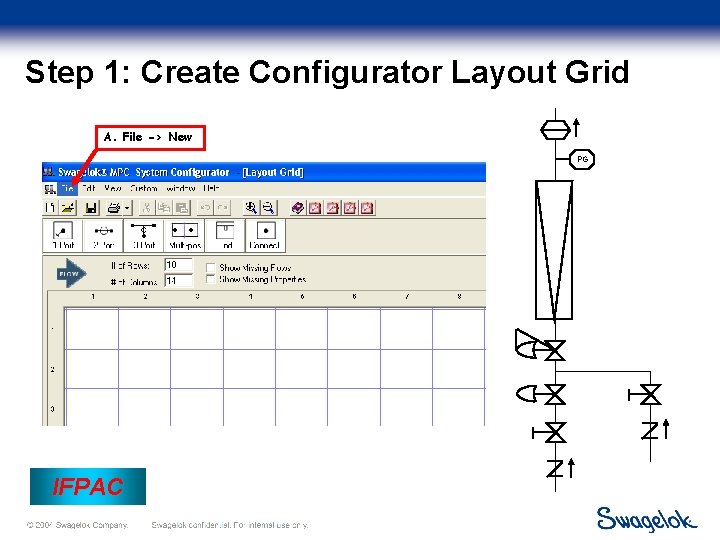Step 1: Create Configurator Layout Grid A. File -> New PG IFPAC Step 1: Create Configurator Layout Grid A. File -> New PG IFPAC