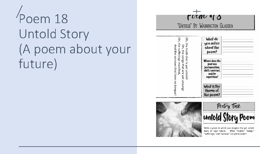 Poem 18 Untold Story (A poem about your future) 