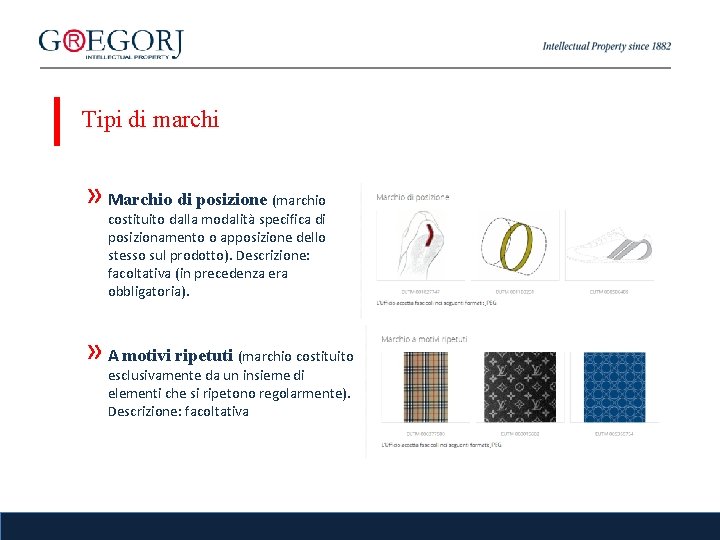 Tipi di marchi » Marchio di posizione (marchio costituito dalla modalità specifica di posizionamento