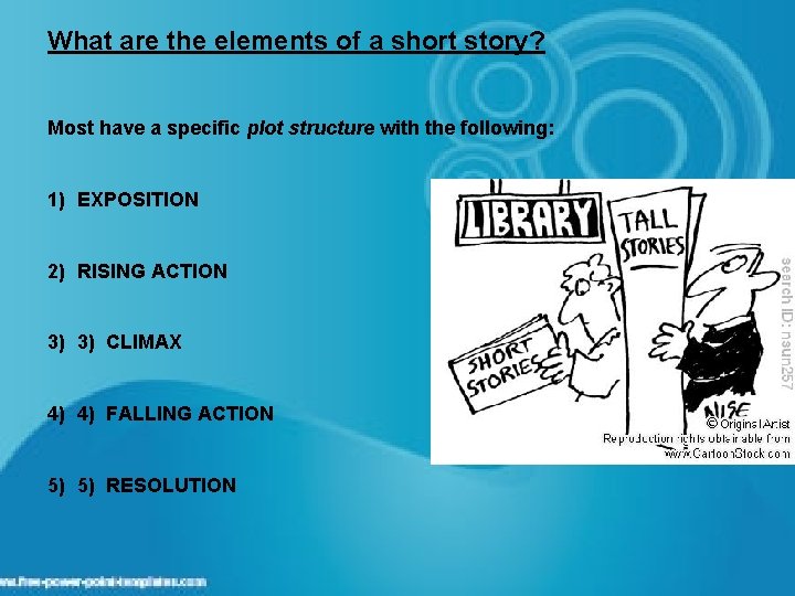 What are the elements of a short story? Most have a specific plot structure